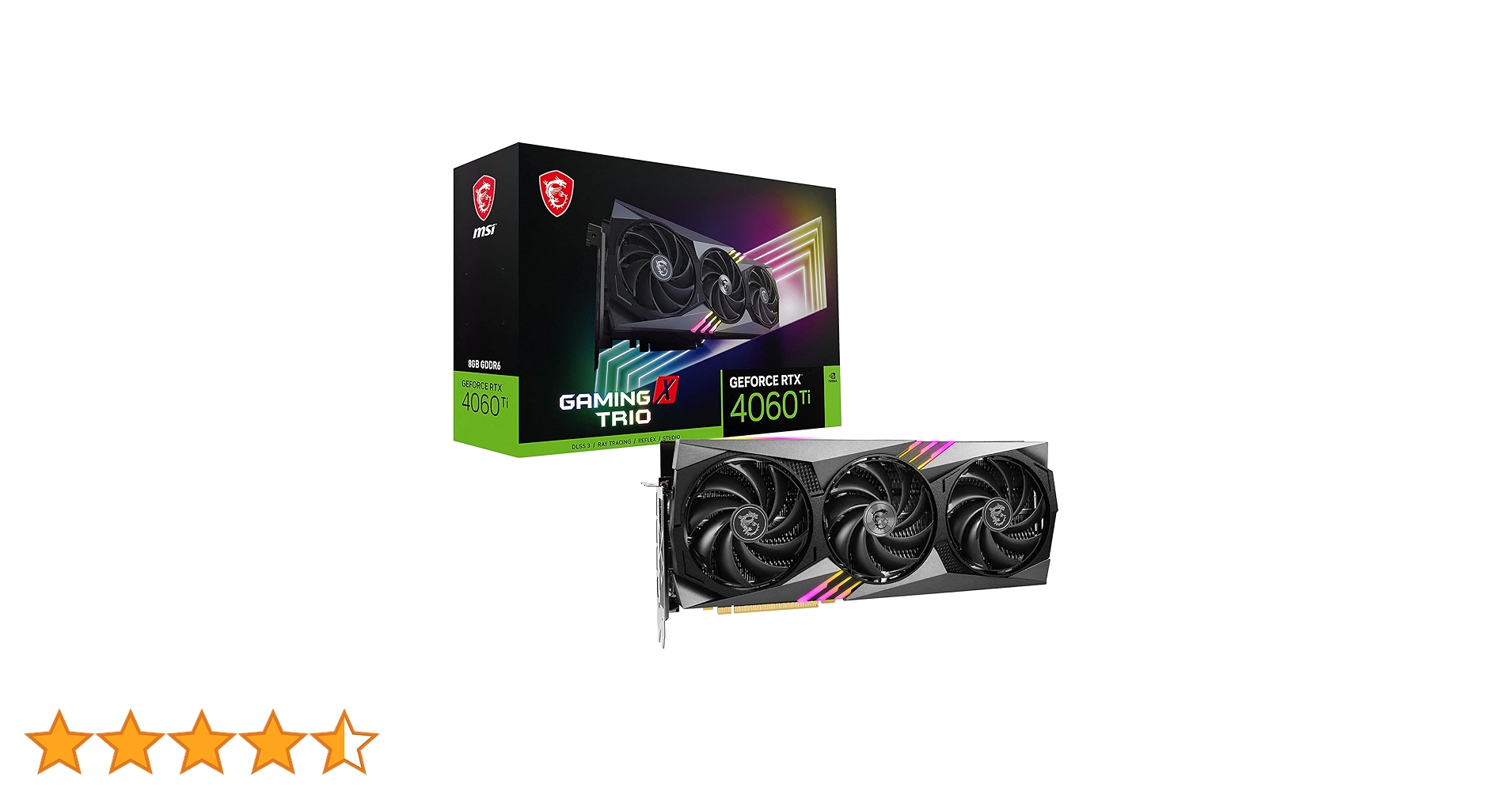 Amazon | MSI GeForce RTX 4060 Ti GAMING X TRIO 8G